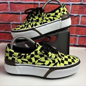 Vans Era Stacked Warp Check Glow in the Dark Women's Shoes‎ Size 8.5